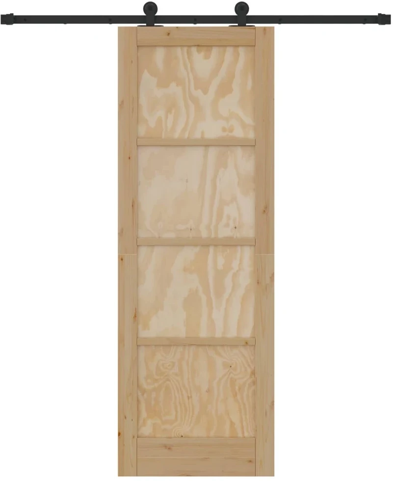 Slankios durys Natūrali ir juoda 73,5 x 211 cm