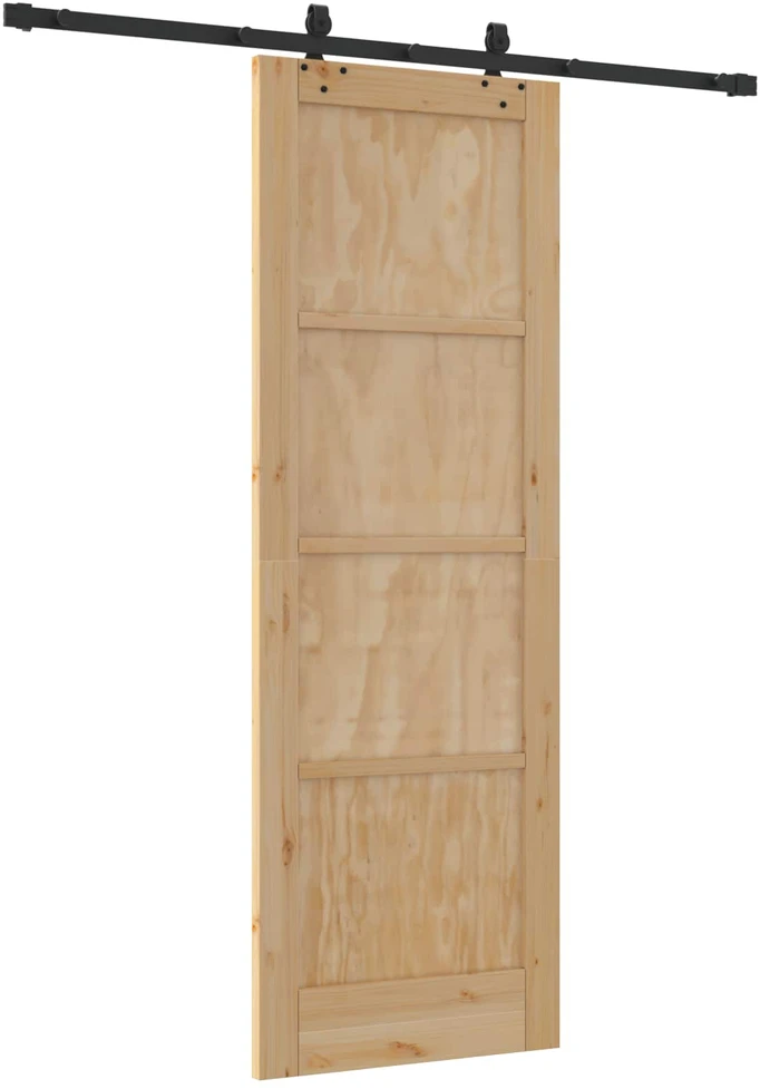 Slankios durys Natūrali ir juoda 73,5 x 211 cm