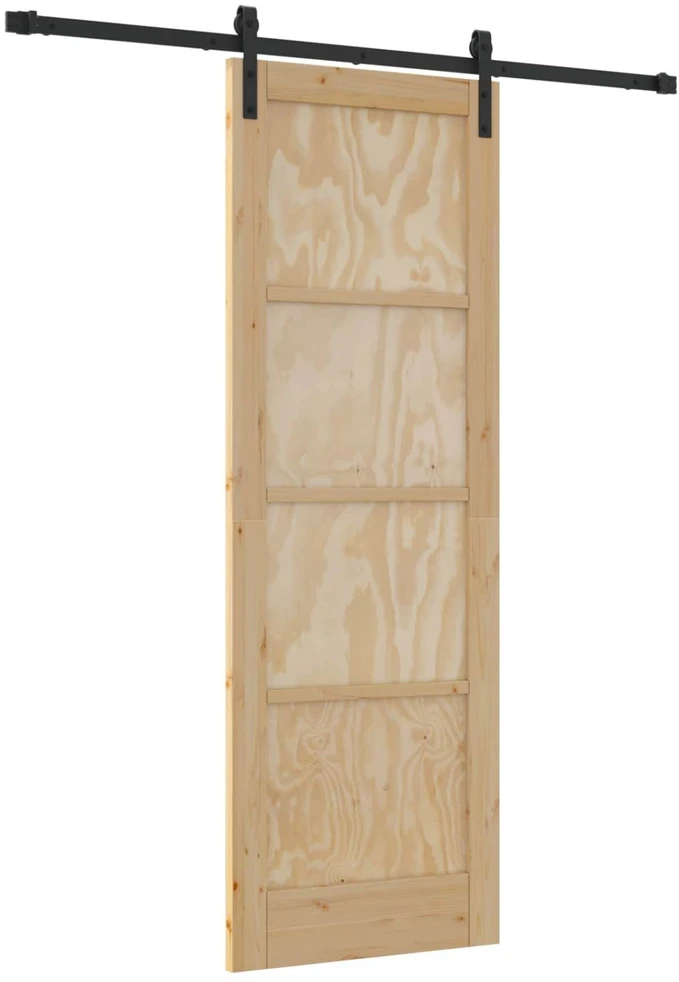 Slankios durys 73,5 x 211 cm Pušies medienos masyvas