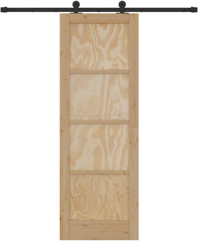 Slankios durys Natūrali ir juoda 73,5 x 211 cm
