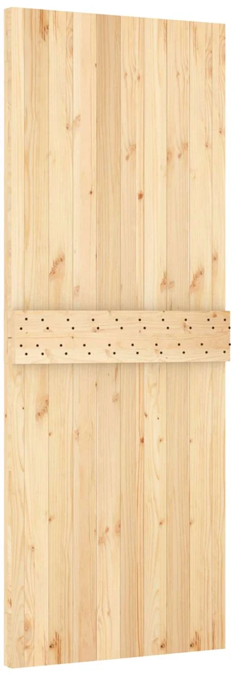 Slankios durys Natūrali ir juoda 80 x 210 cm