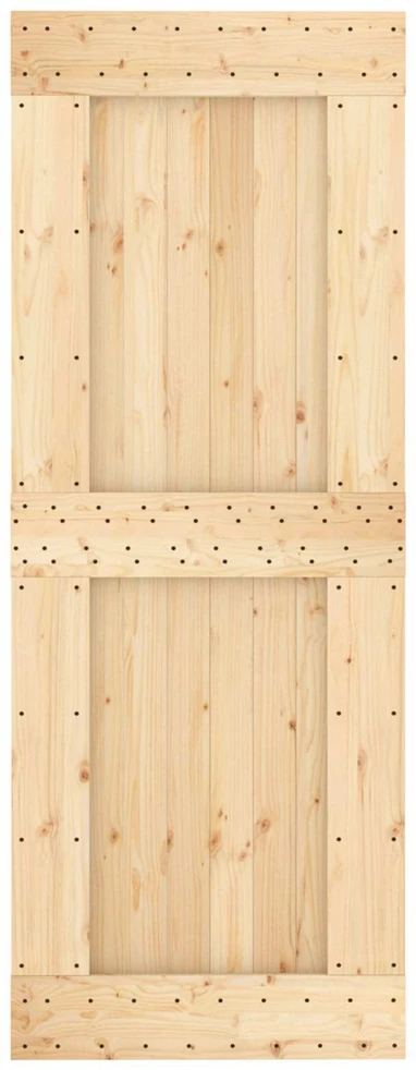 Slankios durys Natūrali ir juoda 80 x 210 cm