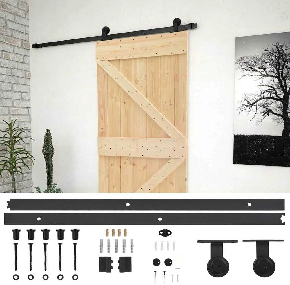 Slankios durys 80 x 210 cm Pušies medienos masyvas