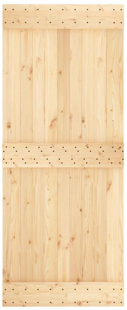 Slankios durys Natūrali ir juoda 85 x 210 cm