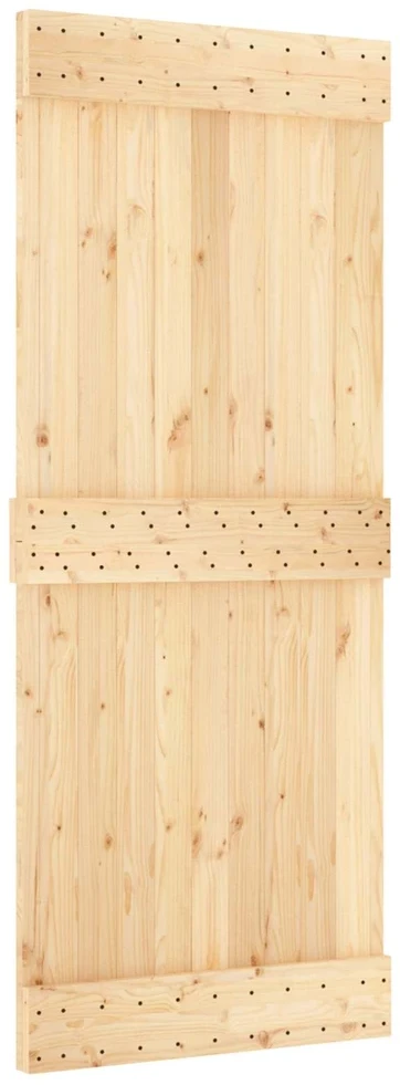 Slankios durys Natūrali ir juoda 85 x 210 cm