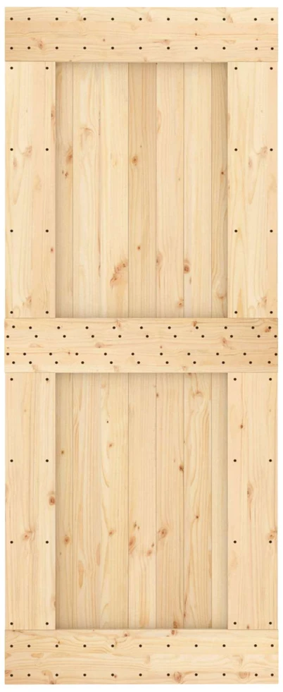 Slankios durys Natūrali ir juoda 85 x 210 cm