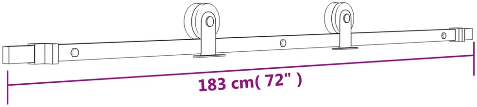 Slankios durys Natūrali ir juoda 85 x 210 cm