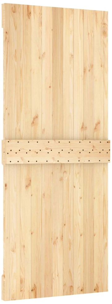 Slankios durys Natūrali ir juoda 85 x 210 cm