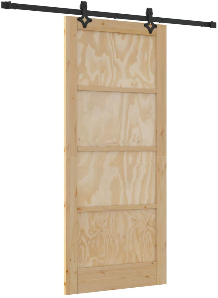 Slankios durys Natūrali ir juoda 86 x 198,5 cm