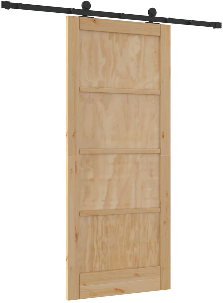 Slankios durys Natūrali ir juoda 86 x 198,5 cm