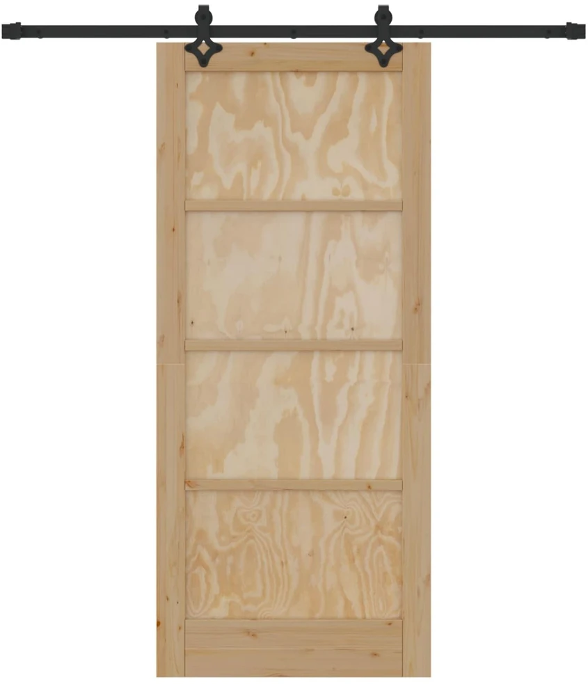 Slankios durys Natūrali ir juoda 86 x 198,5 cm