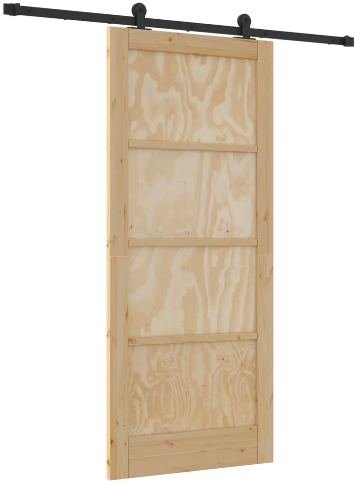 Slankios durys Natūrali ir juoda 86 x 198,5 cm