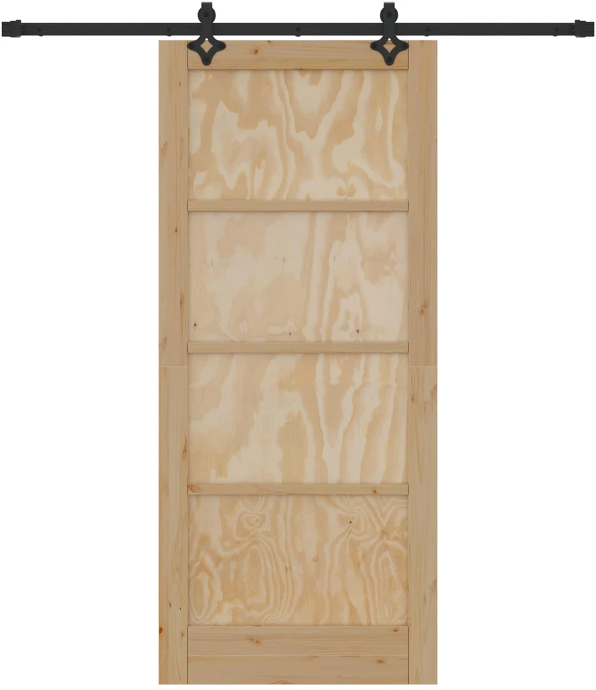 Slankios durys Natūrali ir juoda 86 x 198,5 cm