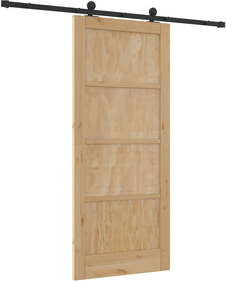 Slankios durys Natūrali ir juoda 86 x 198,5 cm