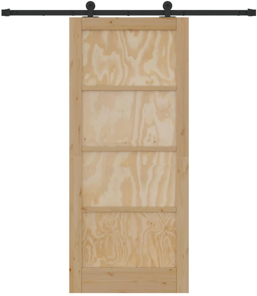 Slankios durys Natūrali ir juoda 86 x 198,5 cm