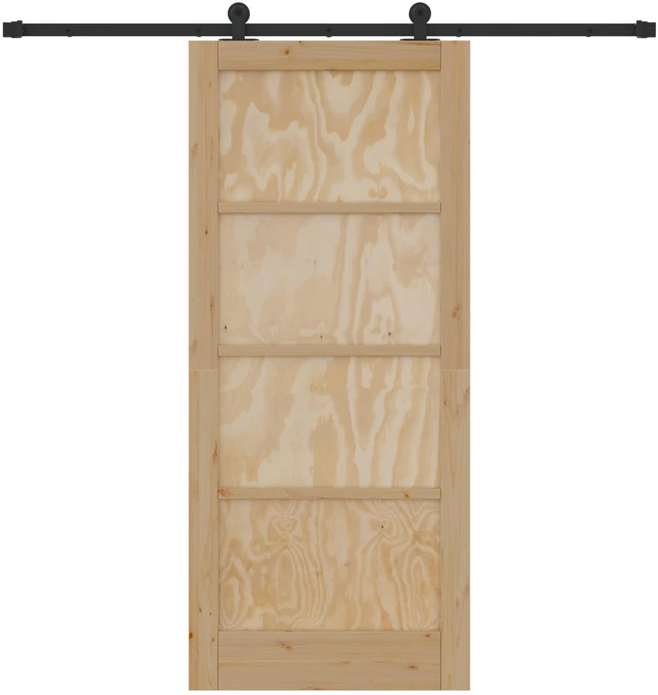 Slankios durys Natūrali ir juoda 86 x 198,5 cm