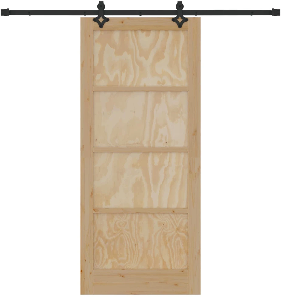Slankios durys Natūrali ir juoda 86 x 198,5 cm
