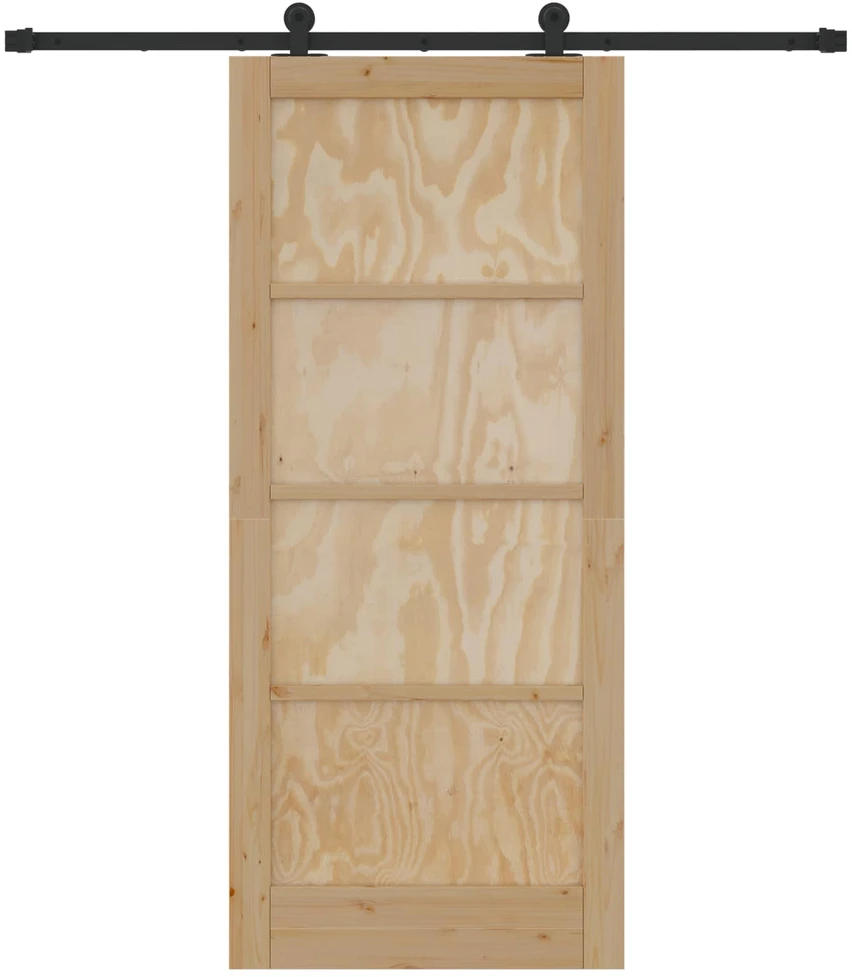Slankios durys Natūrali ir juoda 86 x 198,5 cm
