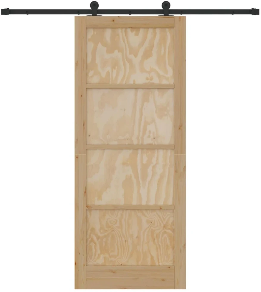 Slankios durys Natūrali ir juoda 86 x 211 cm