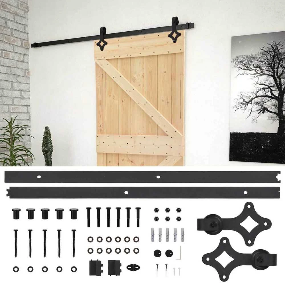 Slankios durys 90 x 210 cm Pušies medienos masyvas