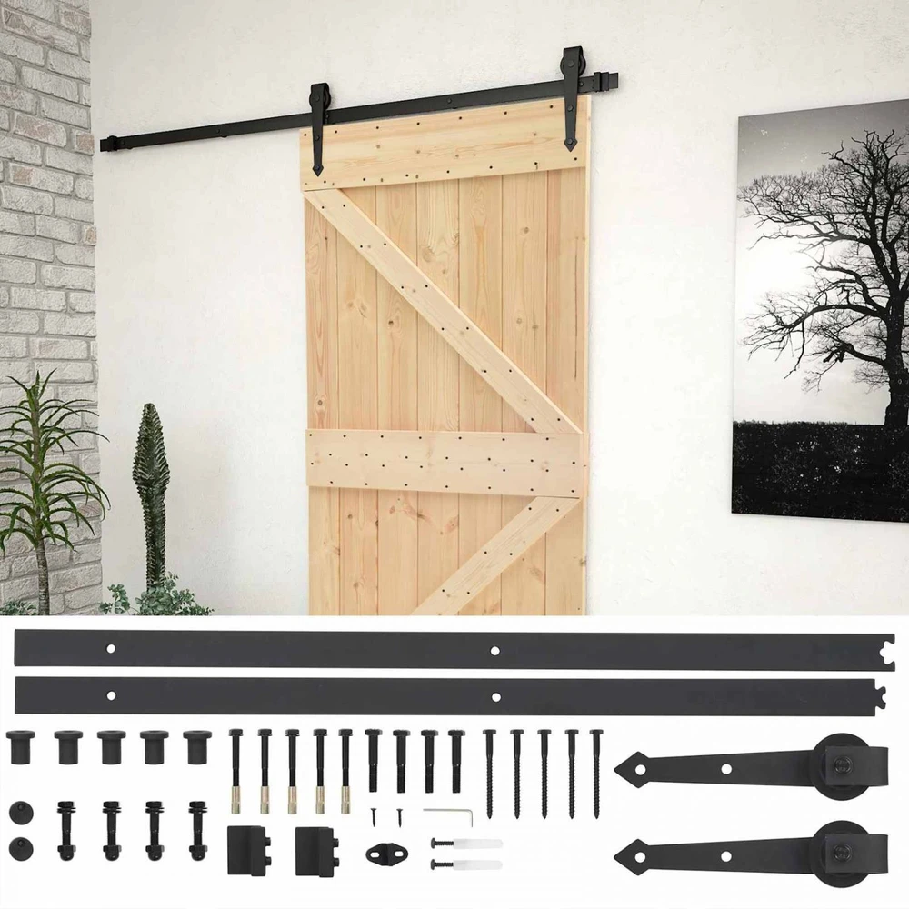Slankios durys 90 x 210 cm Pušies medienos masyvas