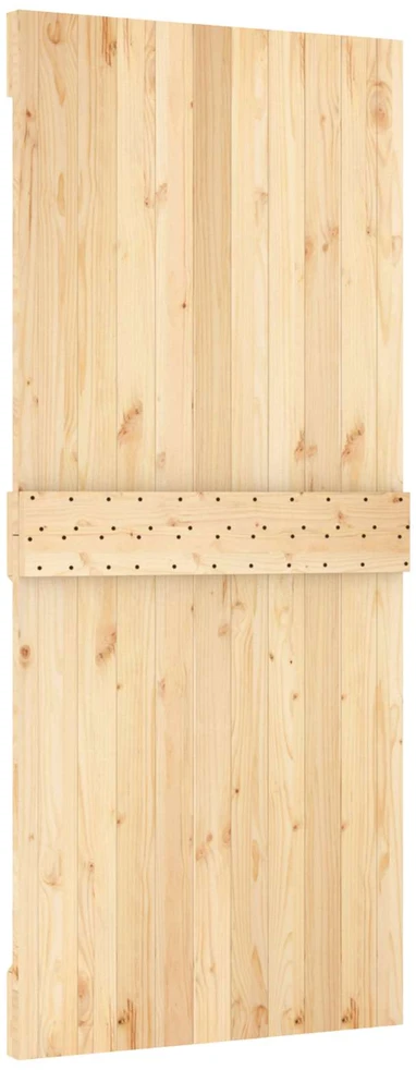 Slankios durys Natūrali ir juoda 90 x 210 cm