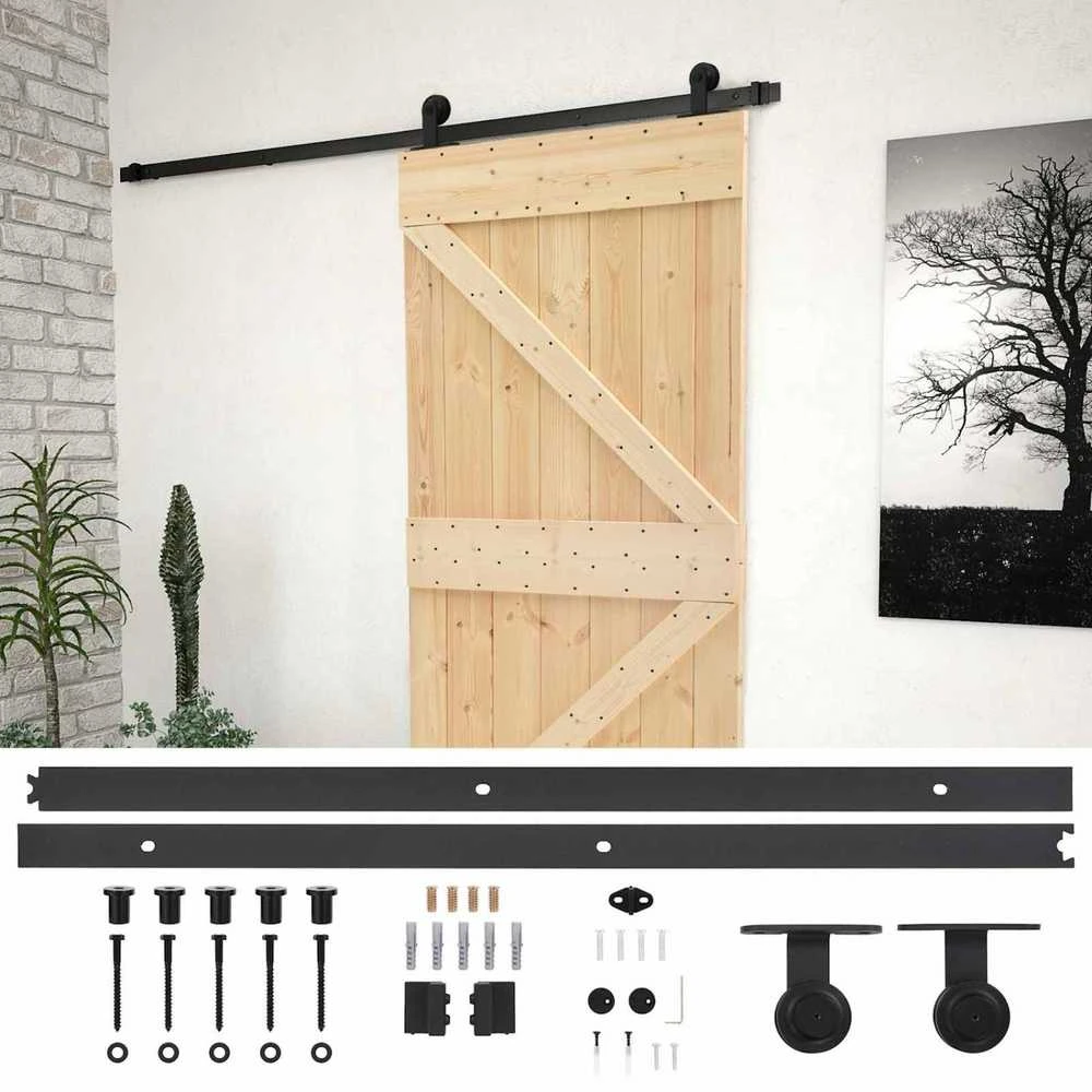 Slankios durys 90 x 210 cm Pušies medienos masyvas