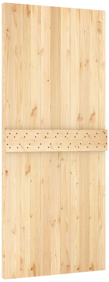 Slankios durys Natūrali ir juoda 90 x 210 cm
