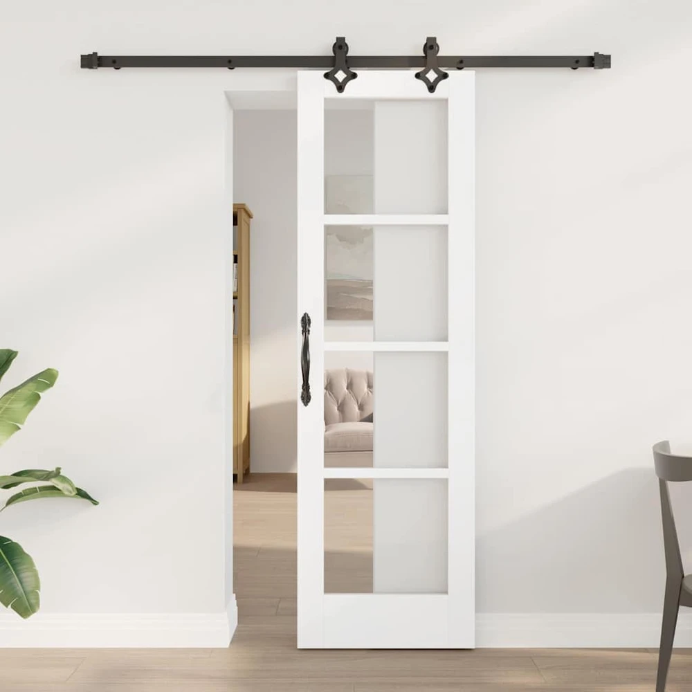 Slankios durys ORKDAL 61 x 198,5 cm Balta ir juoda