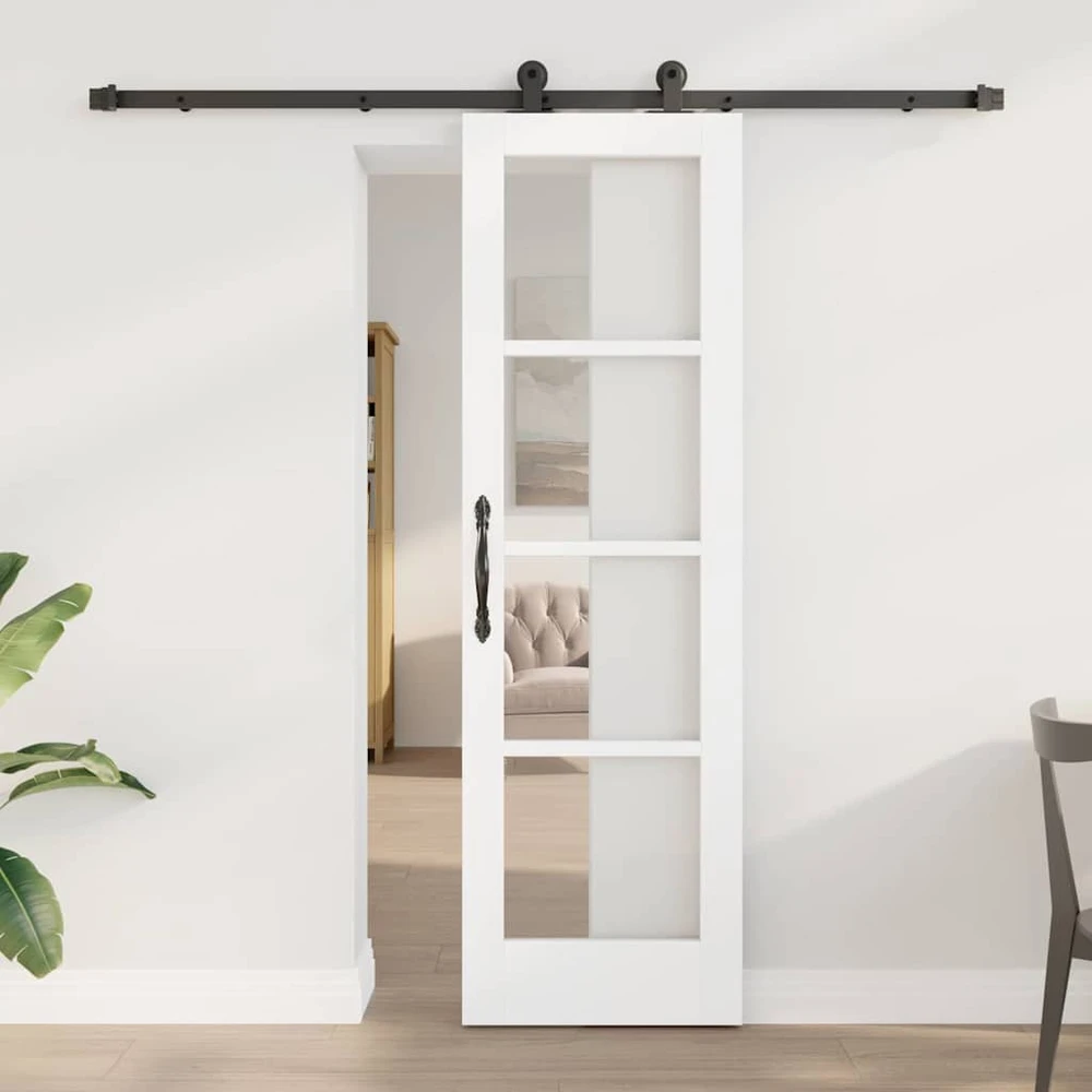 Slankios durys ORKDAL 61 x 198,5 cm Balta ir juoda