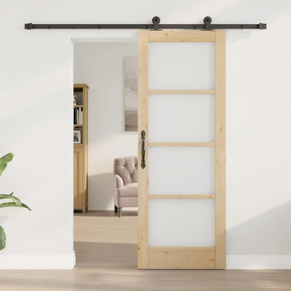 Slankios durys ORKDAL 73,5 x 198,5 cm Natūrali ir juoda