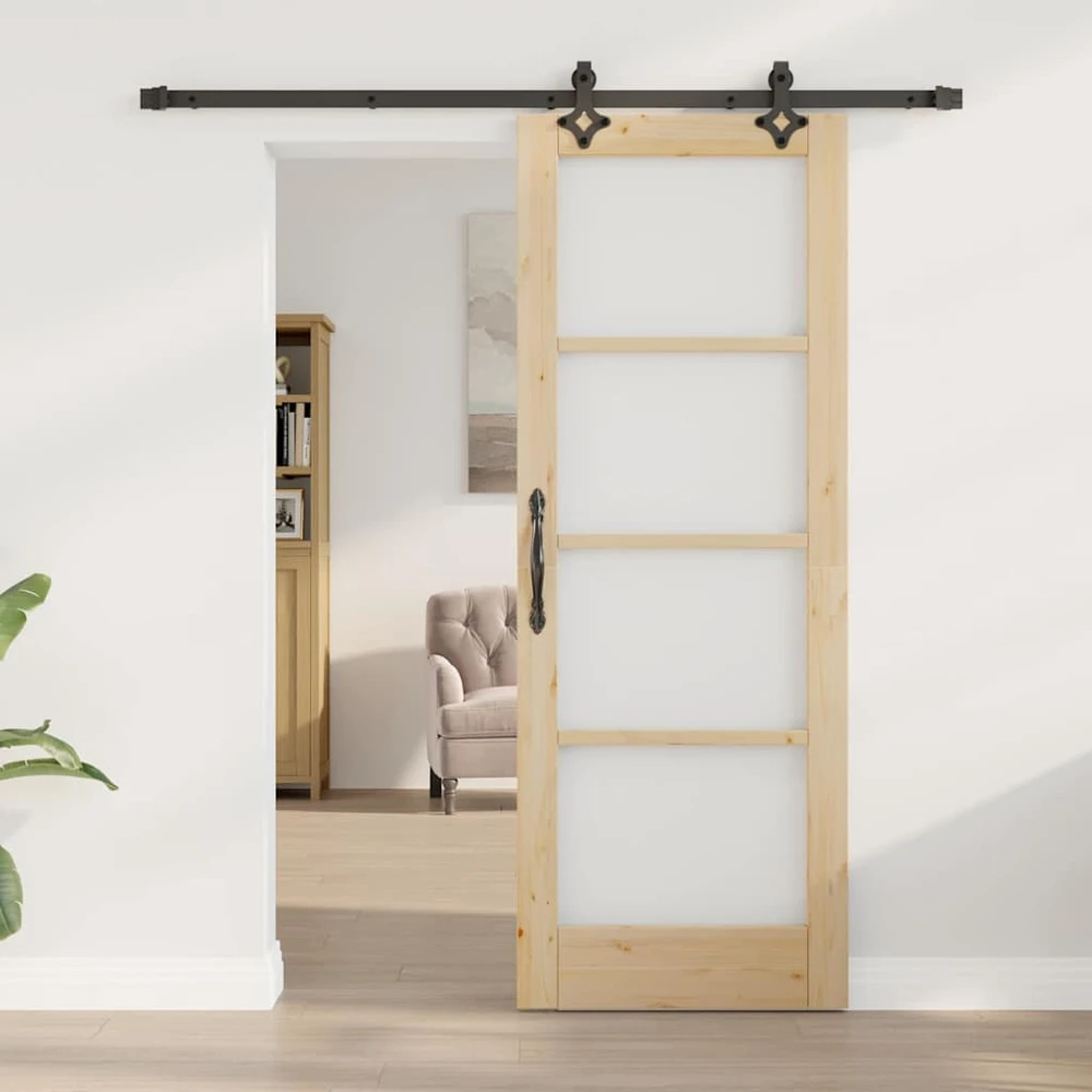 Slankios durys ORKDAL 73,5 x 198,5 cm Natūrali ir juoda