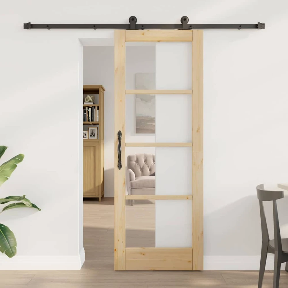 Slankios durys ORKDAL 73,5 x 198,5 cm Natūrali ir juoda