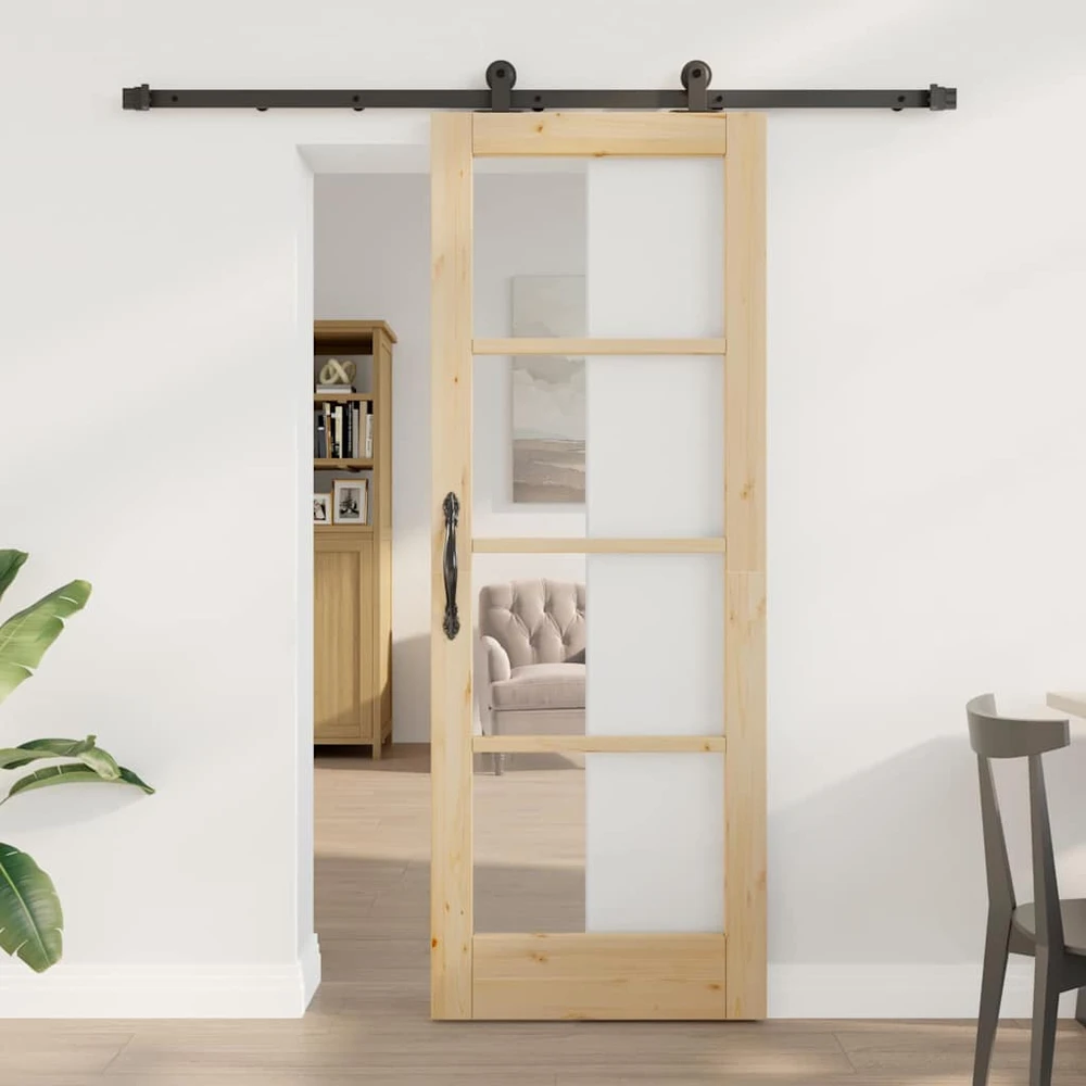 Slankios durys ORKDAL 73,5 x 198,5 cm Natūrali ir juoda