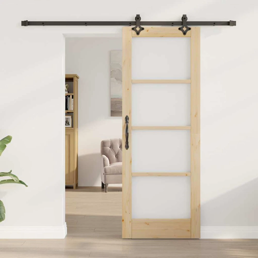 Slankios durys ORKDAL 73,5 x 198,5 cm Natūrali ir juoda