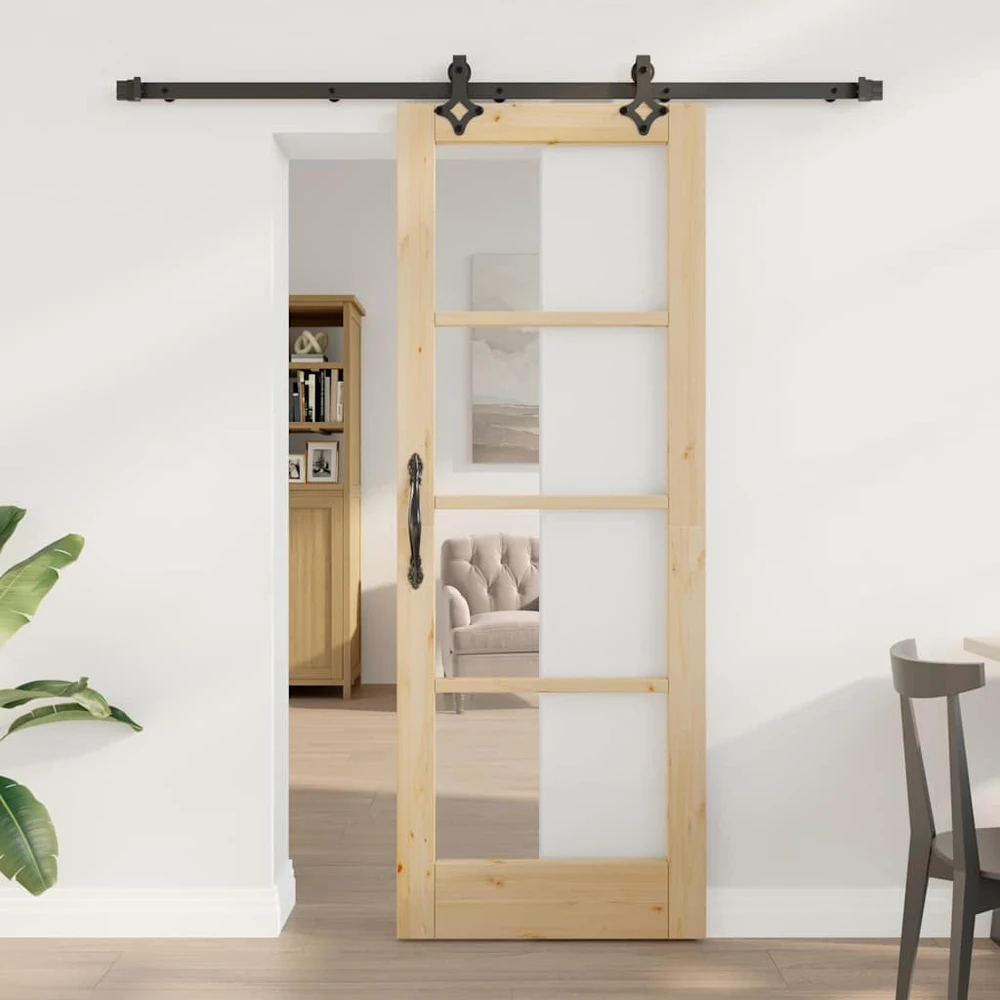 Slankios durys ORKDAL 73,5 x 198,5 cm Natūrali ir juoda