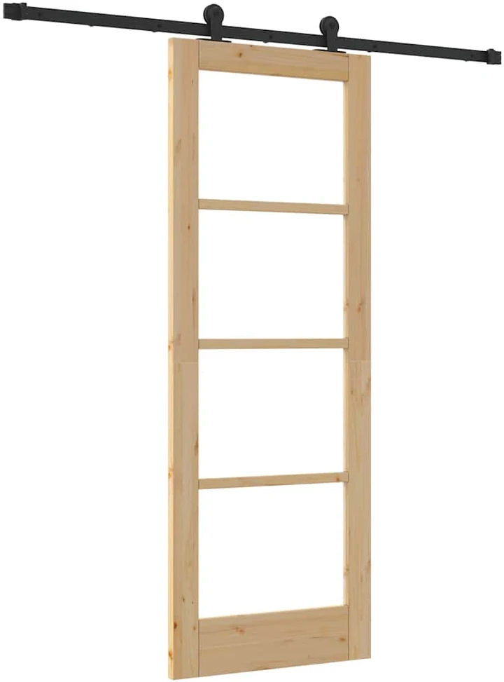 Slankios durys ORKDAL 73,5 x 198,5 cm Natūrali ir juoda