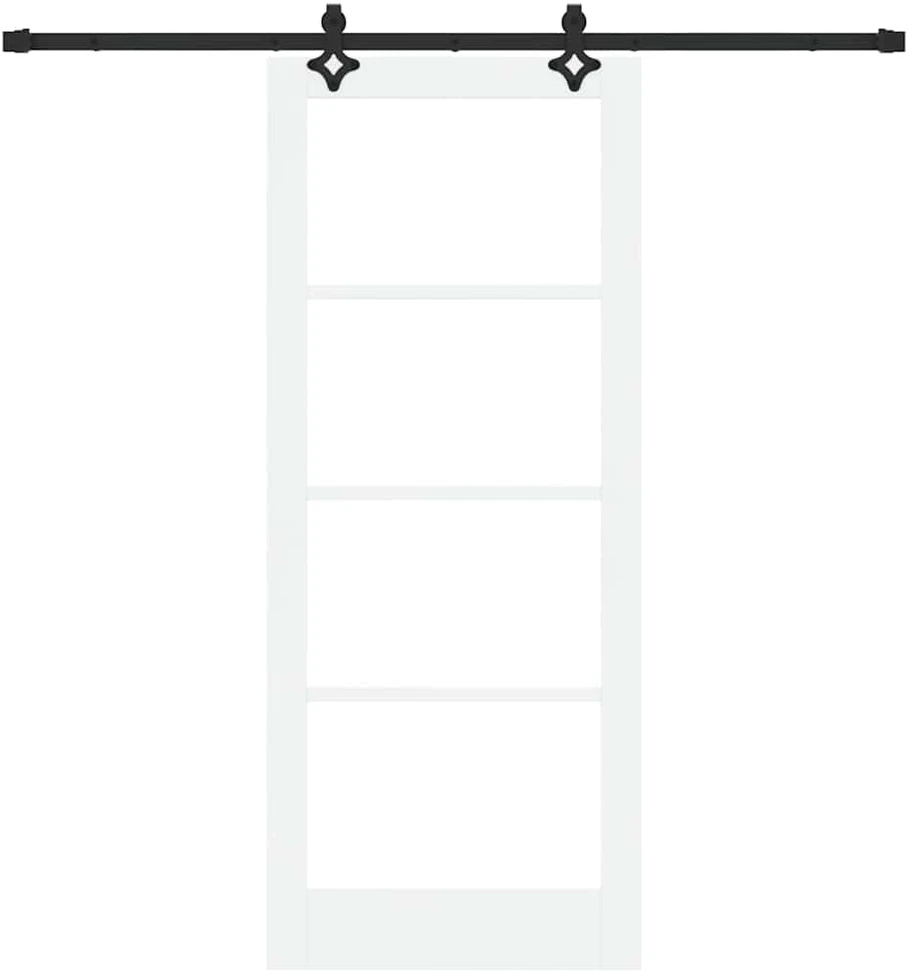 Slankios durys ORKDAL 83 x 202 cm Balta ir juoda