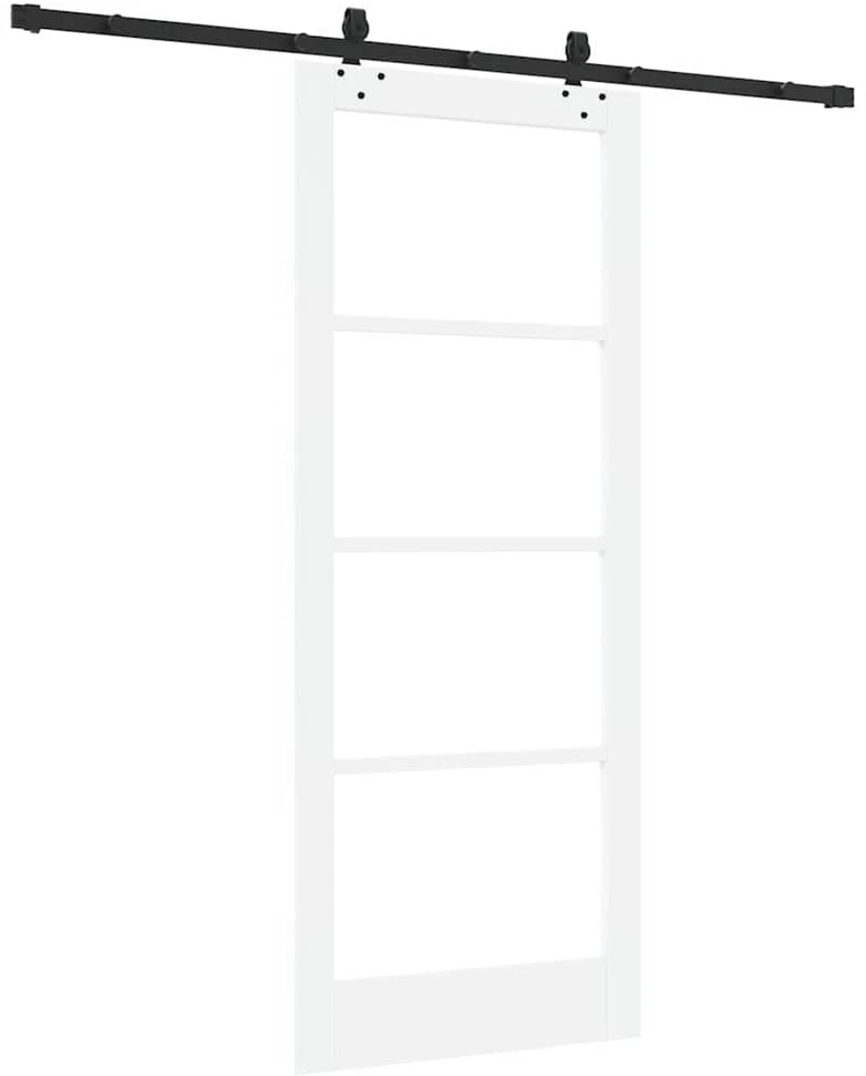 Slankios durys ORKDAL 83 x 202 cm Balta ir juoda