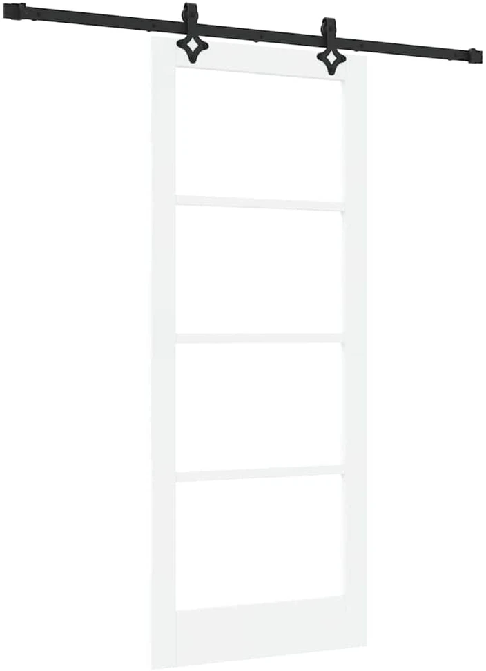 Slankios durys ORKDAL 83 x 202 cm Balta ir juoda