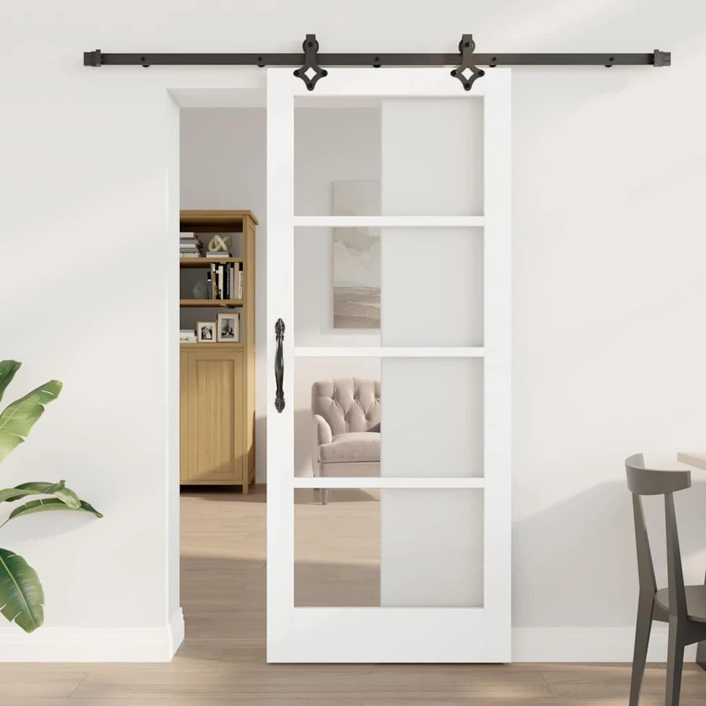 Slankios durys ORKDAL 83 x 202 cm Balta ir juoda