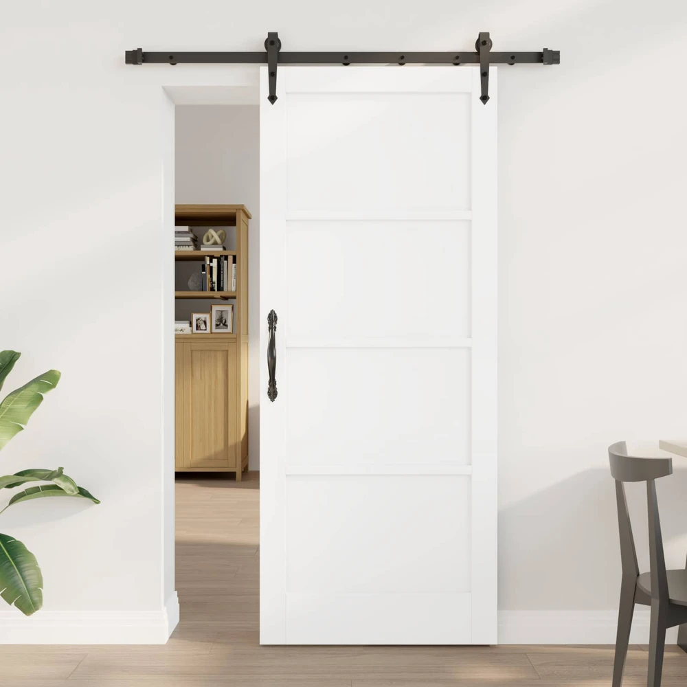 Slankios durys ORKDAL 83 x 202 cm Pušies medienos masyvas Balta