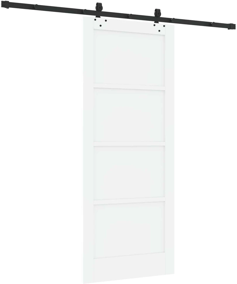 Slankios durys ORKDAL 83 x 202 cm Pušies medienos masyvas Balta