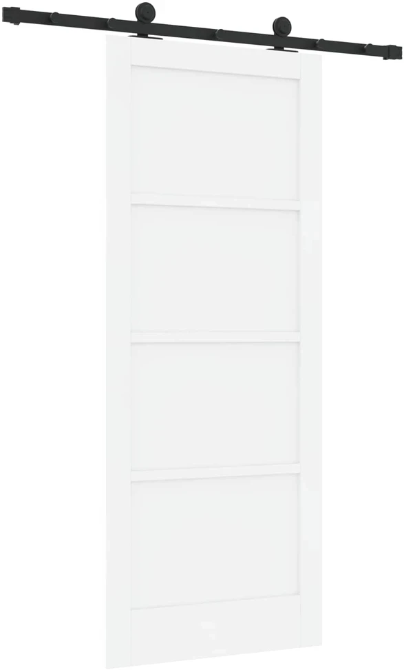 Slankios durys ORKDAL 83 x 202 cm Pušies medienos masyvas Balta