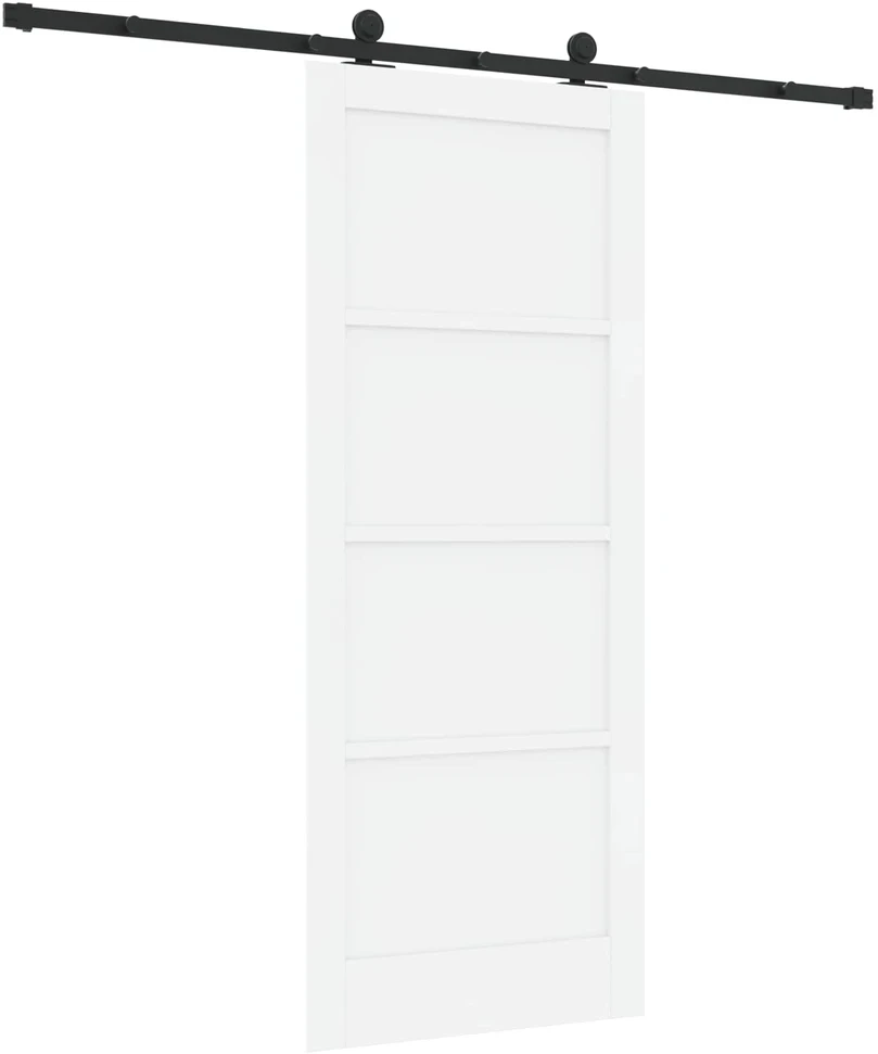 Slankios durys ORKDAL 83 x 202 cm Pušies medienos masyvas Balta