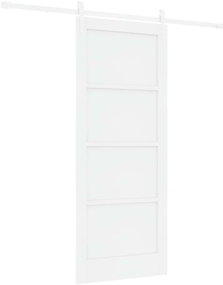 Slankios durys ORKDAL 83 x 202 cm Pušies medienos masyvas Balta