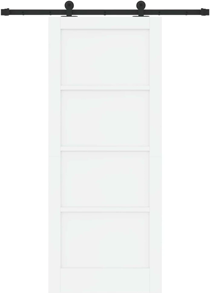 Slankios durys ORKDAL 83 x 202 cm Pušies medienos masyvas Balta