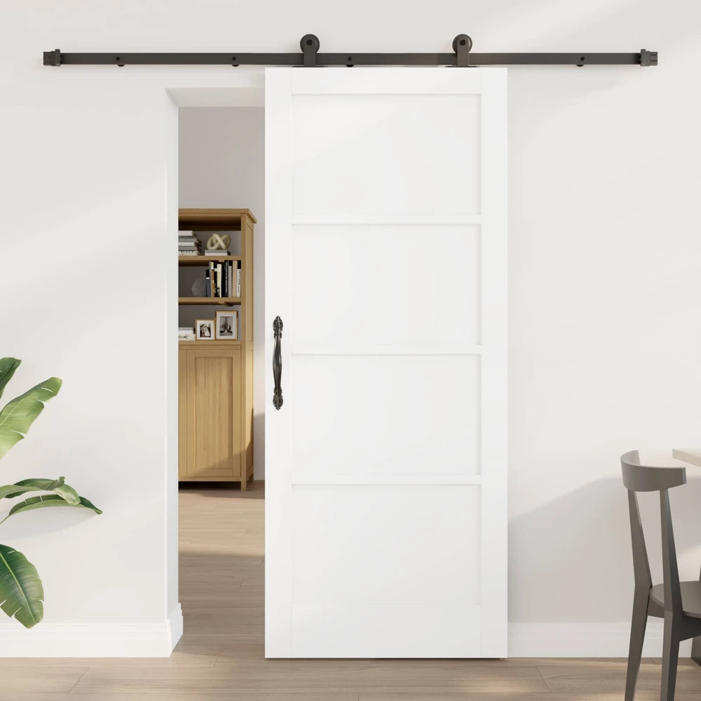 Slankios durys ORKDAL 83 x 202 cm Pušies medienos masyvas Balta