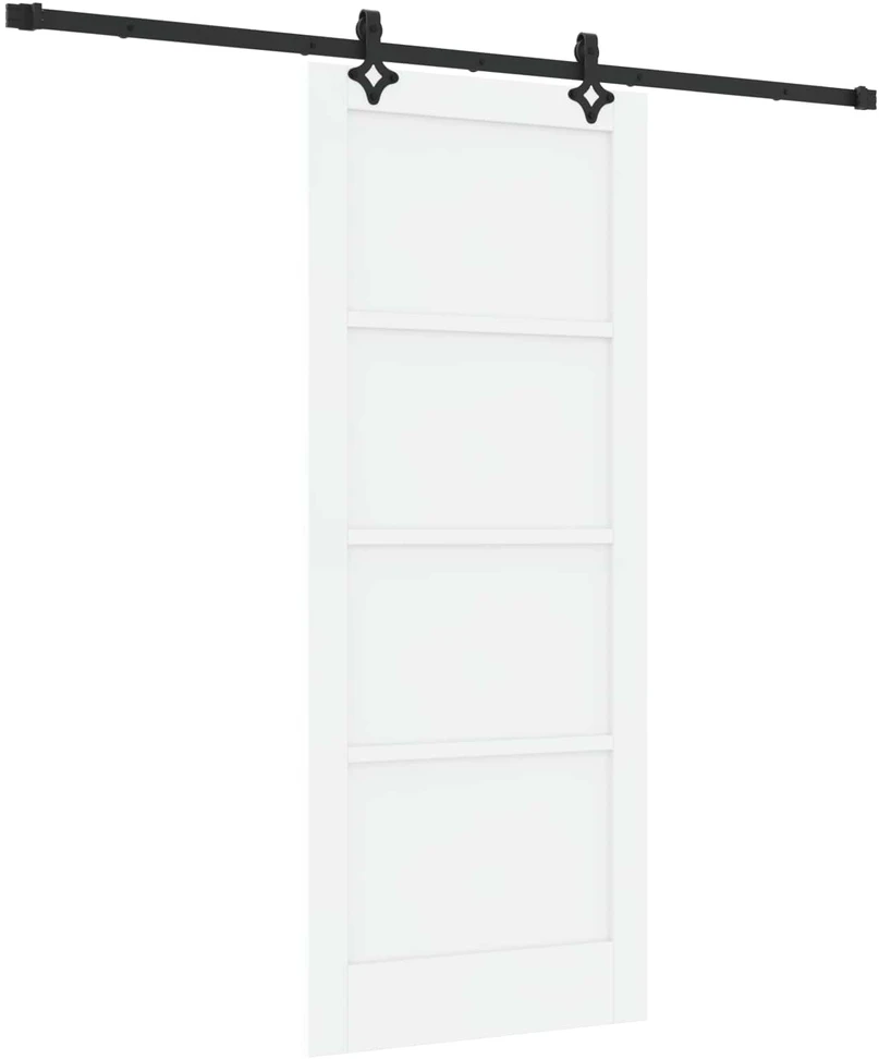 Slankios durys ORKDAL 83 x 202 cm Pušies medienos masyvas Balta