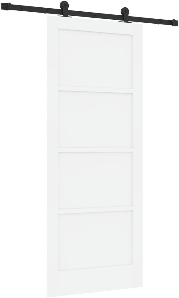 Slankios durys ORKDAL 83 x 202 cm Pušies medienos masyvas Balta